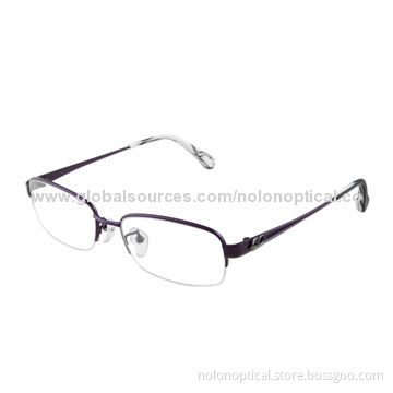 Fashion titanium women eyeglass frames, logo can be printed